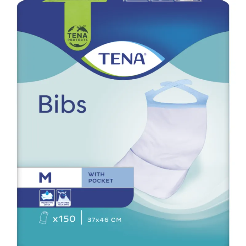 aikuisten-ruokalappu-tena-medi-yzToWWgW-0.webp Tena Hyvinvointi- Ja Terveydenhoitotarvikkeet^Aikuisten Ruokalappu Medium 150 Kpl