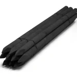 Puutarha-aidat Ja Verkot-Aitatolppa 5 X 200 Cm Musta 120 Kpl LAVA