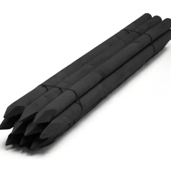 Puutarha-aidat Ja Verkot-Aitatolppa 5 X 200 Cm Musta 120 Kpl LAVA