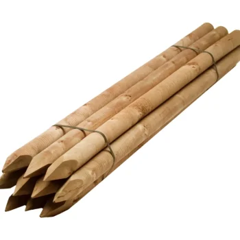 Puutarha-aidat Ja Verkot-Aitatolppa 5 X 200 Cm Ruskea 100 Kpl LAVA