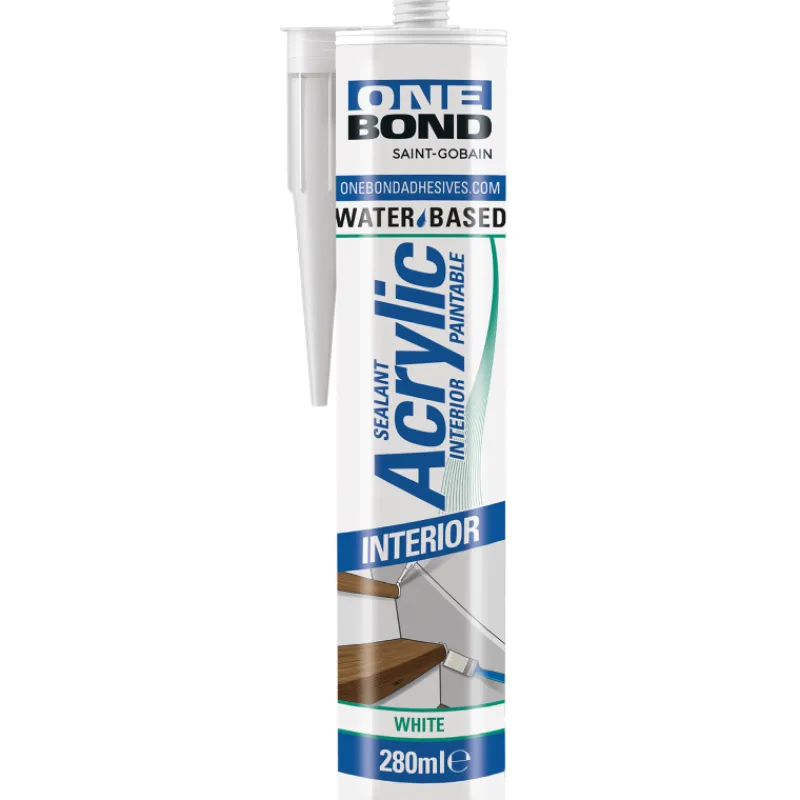 akryylitiivistemassa-onebond-2-RbVfLPWd-0.webp Onebond Liimat, Massat Ja Tasoitteet-Akryylitiivistemassa 280 Ml, Valkoinen