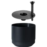 Orthex Sisäkukkaruukut-Altakasteluruukku Pauliina 17 Cm Musta