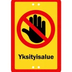 Sekure Pienrauta-Alumiinikyltti 20 X 30 Cm Yksityisalue