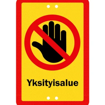 Sekure Pienrauta-Alumiinikyltti 20 X 30 Cm Yksityisalue