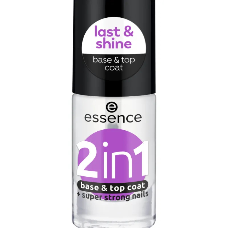alus-ja-pllyslakka-essence-8-HxSGMsRm-0.webp Essence Kynsikosmetiikka^Alus- Ja Päällyslakka 8 Ml 2 In 1