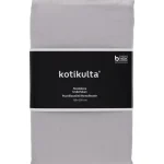 Kotikulta Vuodevaatteet-Aluslakana 150 X 250 Cm Puuvillasatiini Harmaa