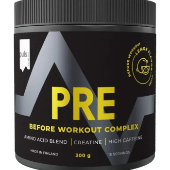 Puls Urheiluravinteet Ja Valmisteet^Aminohappojuomajauhe 300 G Pre Workout Sitruuna