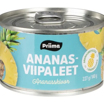 Priima Säilykkeet^Ananasviipale 227 / 140 G Omassa Mehussa