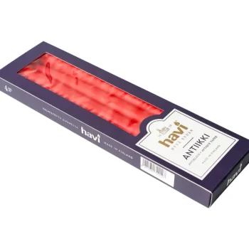 Havi Kynttilänjalat Ja Kynttilät-Antiikkikynttilä 28 Cm 4 Kpl Punainen