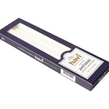 Havi Kynttilänjalat Ja Kynttilät-Antiikkikynttilä 28 Cm 4 Kpl Valkoinen