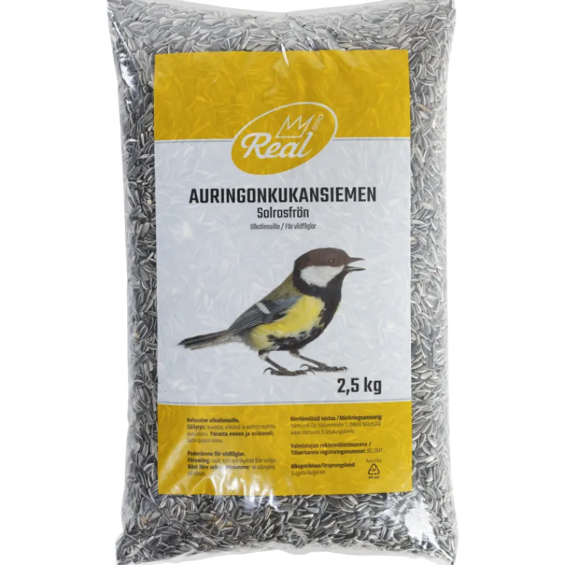 auringonkukansiemen-real-bird-niEQilwc-0.webp Real Bird Linnunruoka^Auringonkukansiemen 2,5 Kg Kausi 2025-2026
