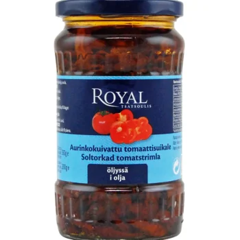 Royal Säilykkeet^Aurinkokuivattu Tomaatti 330 / 200 G Suikaleina öljyssä