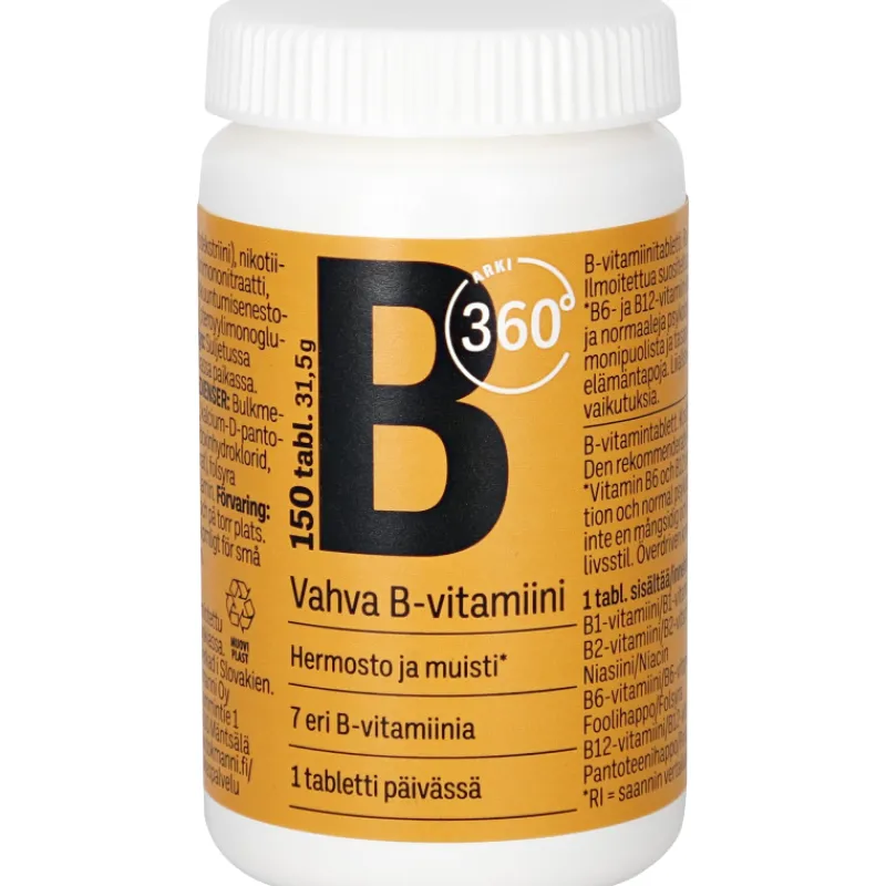 b-vitamiini-arki-360u00b0-315-WuEOTXQR-0.webp Arki 360u00b0 Terveysravinteet Ja -valmisteet^B-vitamiini 31,5 G 150 Kpl Vahva