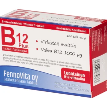 Fennovita Terveysravinteet Ja -valmisteet^B12 1000 u00b5g 100 Kpl Plus Foolihappo