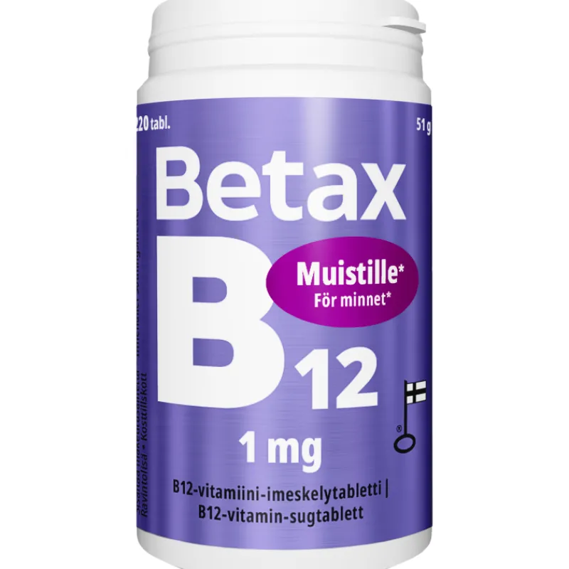 betax-vitabalans-220-kpl-b12-1-egzbIPsV-0.webp Vitabalans Terveysravinteet Ja -valmisteet^Betax 220 Kpl B12 1 Mg