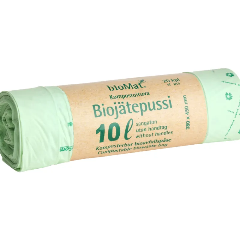 biojtepussi-biomat-20-kpl-10-l-XLULcKEr-0.webp Biomat Roskapussit Ja -kassit^Biojätepussi 20 Kpl 10 L