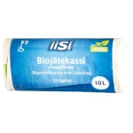 Iisi Roskapussit Ja -kassit^Biokassi 10 L 15 Kpl