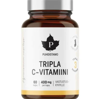 Puhdistamo Terveysravinteet Ja -valmisteet^C-vitamiini Tripla 60 Kpl