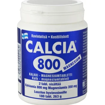 Hankintatukku Terveysravinteet Ja -valmisteet^Calcia 800 Magnesium 180 Kpl