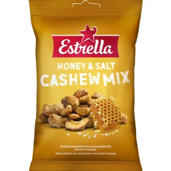 Estrella Pähkinät Ja Kuivatut Hedelmät^Cashew Mix 140 G Honey & Salt