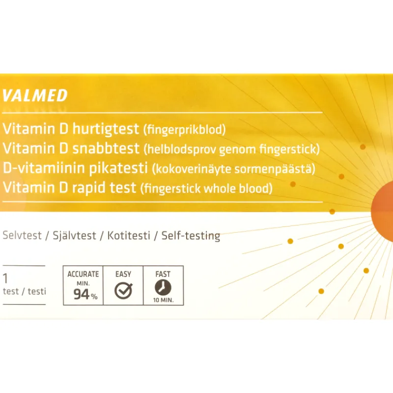 d-vitamiinitesti-valmed-1-kpl-spwBnUjY-0.webp Valmed Hyvinvointi- Ja Terveydenhoitotarvikkeet^D-vitamiinitesti 1 Kpl