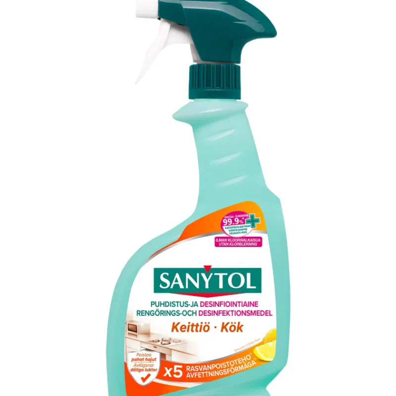desinfioimissuihke-keittin-500-QHMqPLgh-0.webp Sanytol Kodin Puhdistusaineet Ja Ilmanraikastimet^Desinfioimissuihke Keittiöön 500 Ml