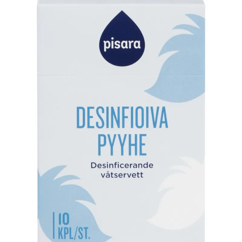desinfioiva-ksipyyhe-pisara-10-ucSbOQJn-0.webp Pisara Hyvinvointi- Ja Terveydenhoitotarvikkeet^Desinfioiva Käsipyyhe 10 Kpl