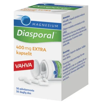Terveysravinteet Ja -valmisteet^Diasporal 50 Kpl Magnesiumkapseli 400 Mg Extra