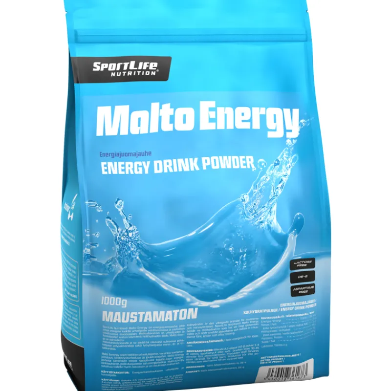 energiajuomajauhe-sportlife-1-uUsyYmgX-0.webp Sportlife Urheiluravinteet Ja Valmisteet^Energiajuomajauhe 1 Kg Malto Energy Maustamaton