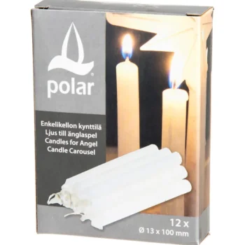 Kynttilänjalat Ja Kynttilät-Enkelikellon Kynttilä Polar 12 Kpl