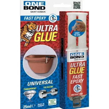 Onebond Liimat, Massat Ja Tasoitteet-Epoksiliima 5 Min 25 Ml