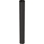 Pisla Kiuas- Ja Takkatarvikkeet-Eristämätön Liitosputki 1 M, Musta