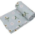 Kotikulta Sisustustyynyt Ja Huovat-Fleecehuopa 120 X 150 Cm Daisy Sininen
