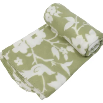 Kotikulta Sisustustyynyt Ja Huovat-Fleecehuopa 130 X 160 Cm Laulu Vihreä