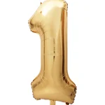 Letu2019s Party Foliopallot-Foliopallo 85 Cm Numero Kulta