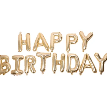 Let's Party Foliopallot-Foliopallobanneri Happy Birthday Kulta