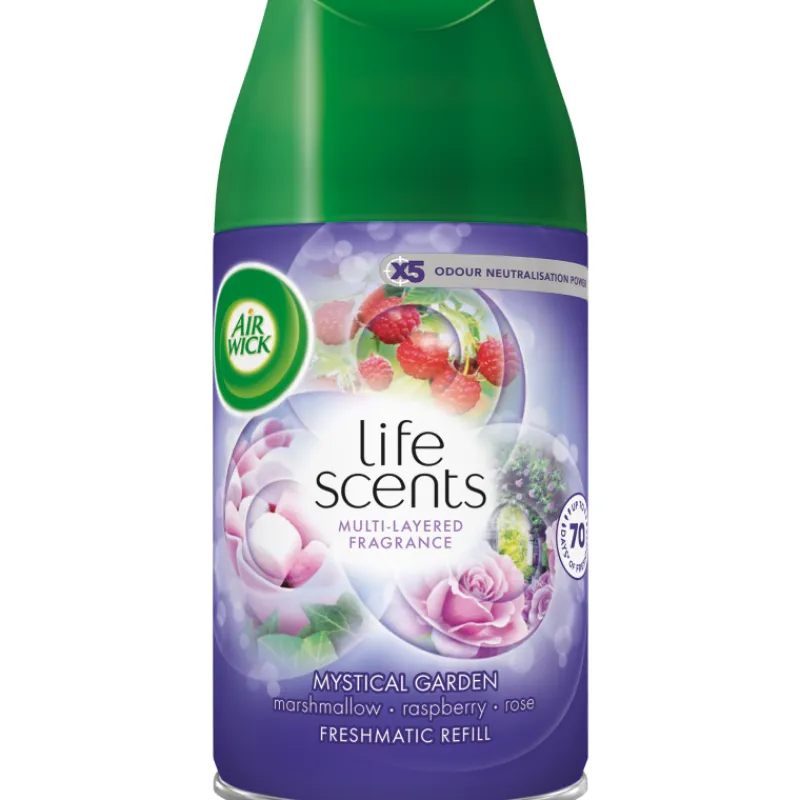 freshmatic-life-scents-tyttpak-UEramHfO-0.webp Airwick Kodin Puhdistusaineet Ja Ilmanraikastimet^Freshmatic Life Scents Täyttöpakkaus 250 Ml Mystical Garden