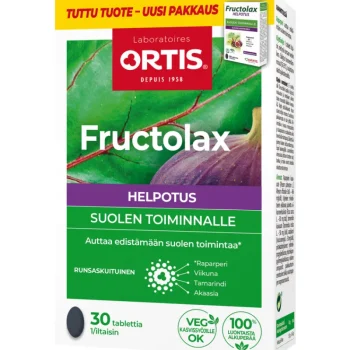 Terveysravinteet Ja -valmisteet^Fructolax Helpotus 30 Kpl Hedelmä-kuitutabletti
