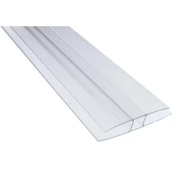 Keraplast Pihan Rakennusmateriaalit-H-profiililista , 10 Mm PC-muovi Kirkas 2,5 M