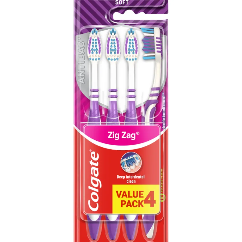 hammasharja-colgate-4-pack-ant-dAlnsoZx-0.webp Colgate Suunhoitotuotteet Ja Tarvikkeet^Hammasharja 4 Pack Antibac Soft