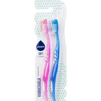 Pisara Suunhoitotuotteet Ja Tarvikkeet^Hammasharja 2 Kpl Soft Värilajitelma