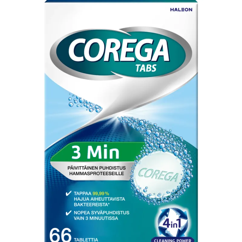 hammasproteesin-puhdistustable-yZNxswyt-0.webp Corega Suunhoitotuotteet Ja Tarvikkeet^Hammasproteesin Puhdistustabletti 66 Kpl