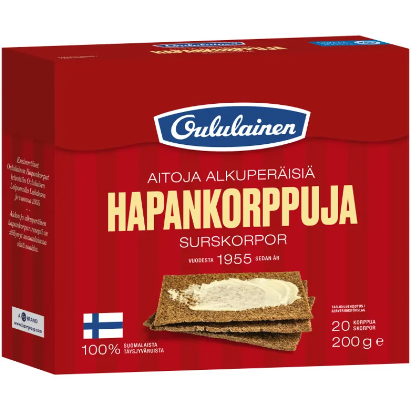 hapankorppu-oululainen-200-g-estykGcC-0.webp Oululainen Näkkileivät Ja Hapankorput^Hapankorppu 200 G