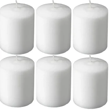 Havi Kynttilänjalat Ja Kynttilät-Hautakynttilän Täyttö 6kpl