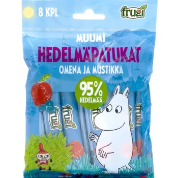 Frugi Pähkinät Ja Kuivatut Hedelmät^Hedelmäpatukat 120 G Muumi Omena-mustikka