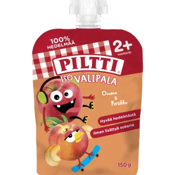 Piltti Lastenruoka-ateriat Ja Välipalat^Hedelmäsose 150 G Iso Välipala Omena-persikka 2+ V