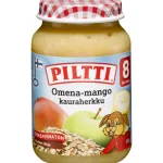 Piltti Lastenruoka-ateriat Ja Välipalat^Hedelmäsose 190 G Omena-mango-kauraherkku 8 Kk