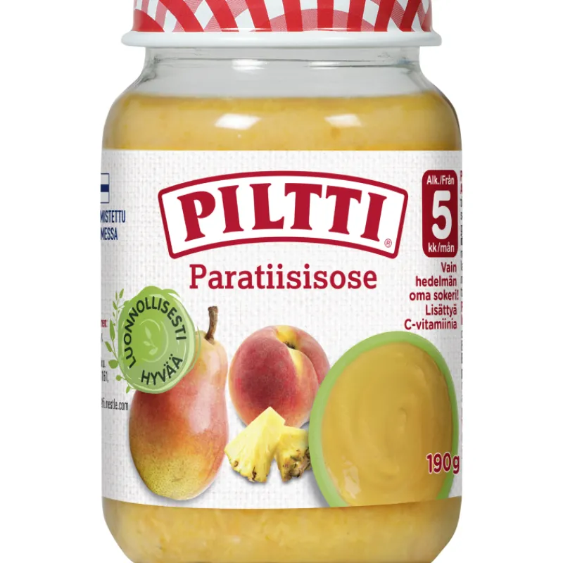 hedelmsose-piltti-190-g-parati-OBYbKuGP-0.webp Piltti Lastenruoka-ateriat Ja Välipalat^Hedelmäsose 190 G Paratiisisose 5 Kk