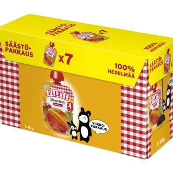 Piltti Lastenruoka-ateriat Ja Välipalat^Hedelmäsose 7 X 90 G Mangoinen 4 Kk