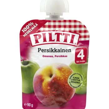 Piltti Lastenruoka-ateriat Ja Välipalat^Hedelmäsose 90 G Persikkainen 4 Kk